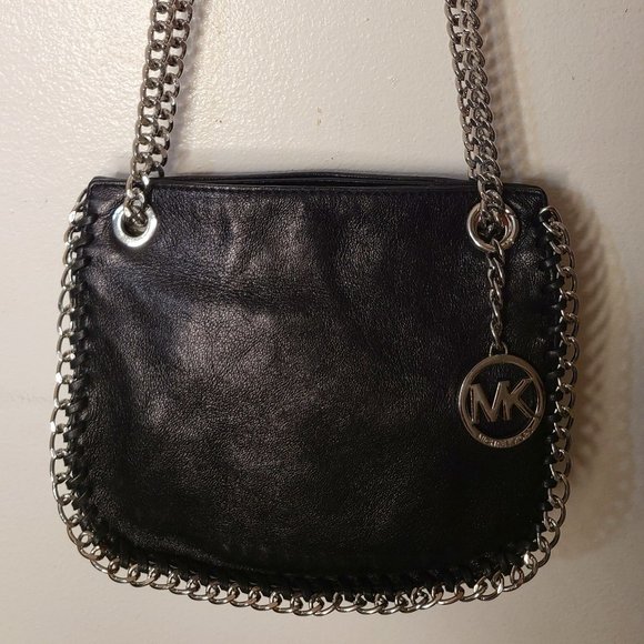 Michael Kors Handbags - Michael Kors Jet Set Sliding Chain Shoulder Cross Body Bag Black